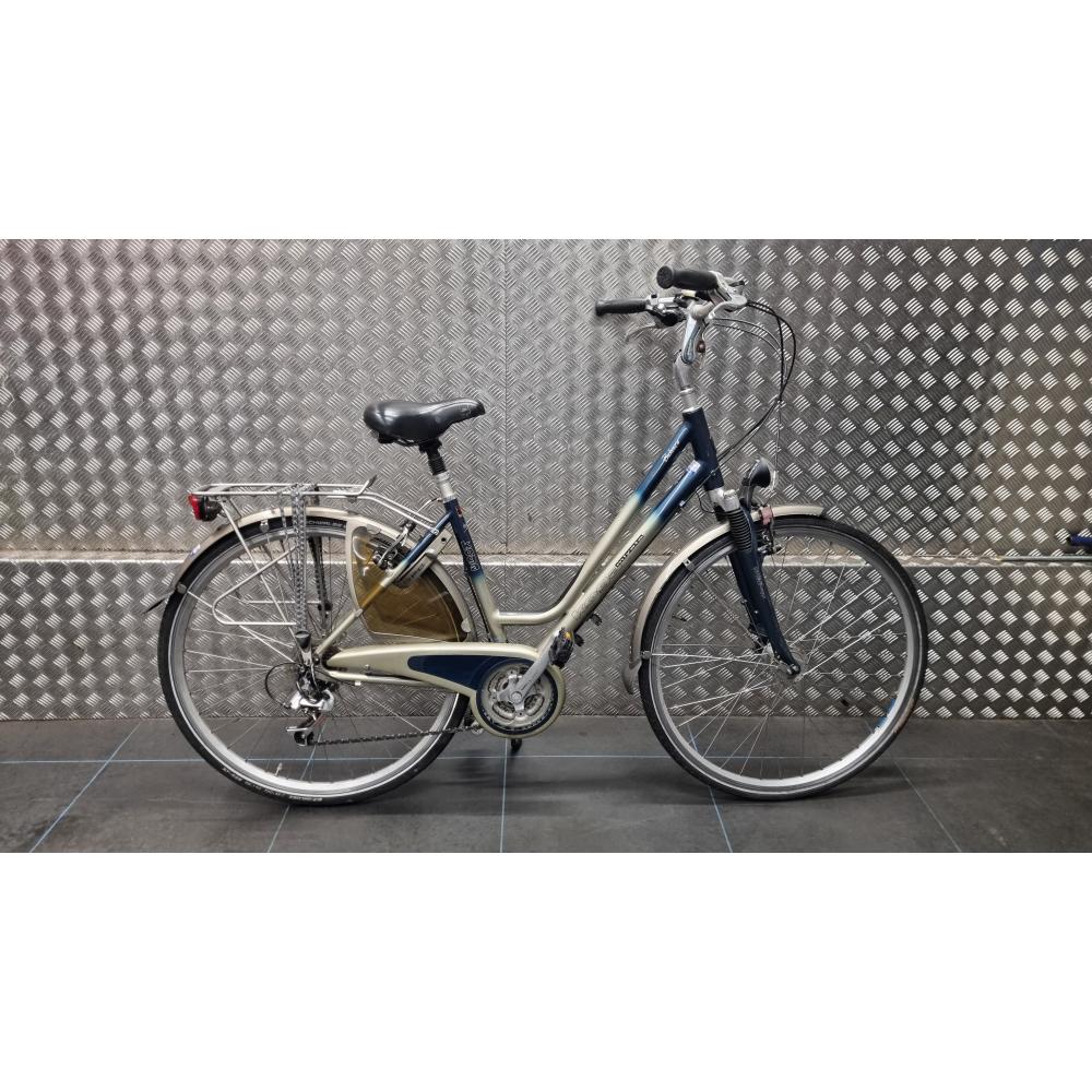 Koga-Miyata Dames hybride  21 versn.   zilver/blauw    47 cm frame 