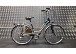 Koga-Miyata Dames hybride  21 versn.   zilver/blauw    47 cm frame 