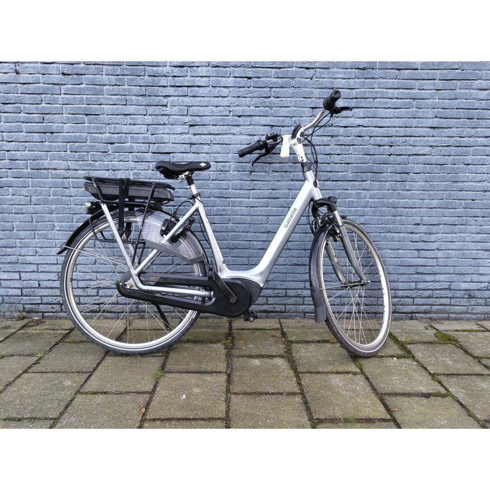 Gazelle Orange Dames 53 cm zilver met 7 Versnelingen midden motor boch 